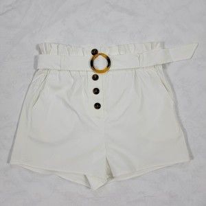NWOT Love Tree White Boating Shorts Large